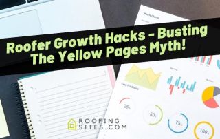 Roofing Sites in College Station, TX - Cover Photo of Roofer Growth Hacks - busting the yellow pages myth!
